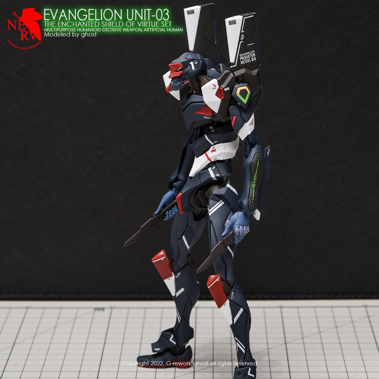 G-REWORK - [RG] EVANGELION 03 SHIELD SET Water Decal