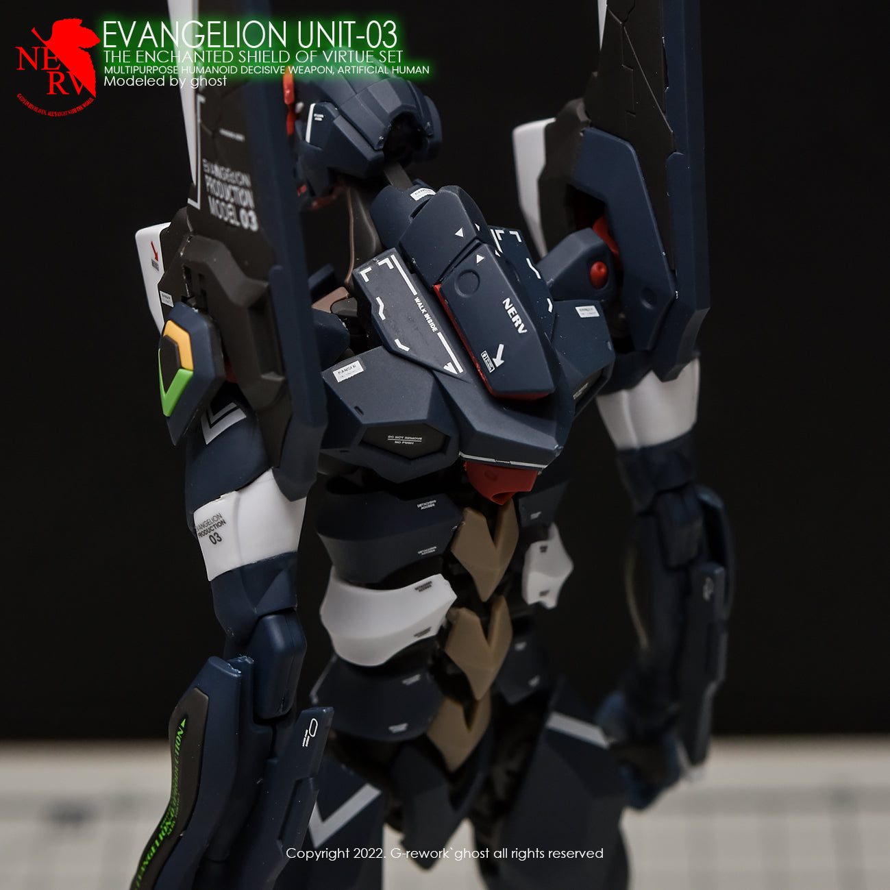 G-REWORK - [RG] EVANGELION 03 SHIELD SET Water Decal