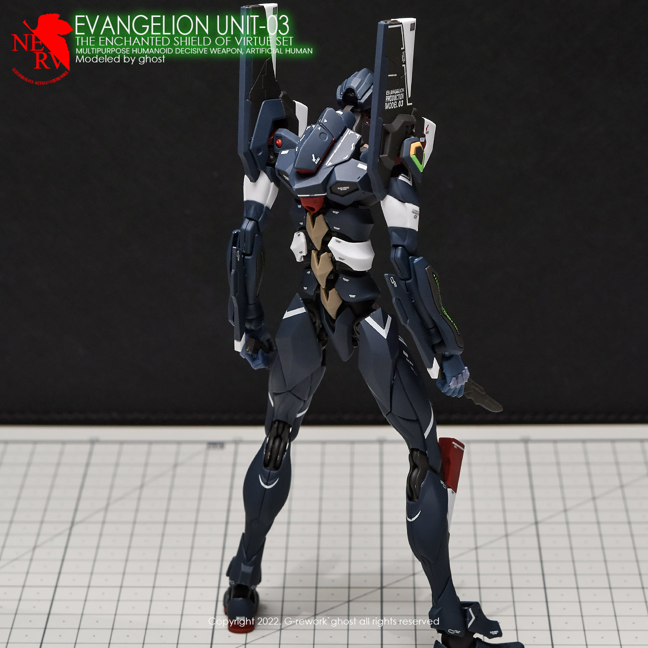 G-REWORK - [RG] EVANGELION 03 SHIELD SET Water Decal