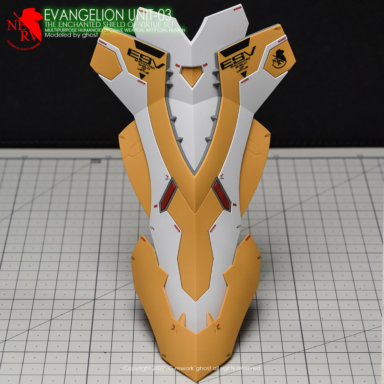 G-REWORK - [RG] EVANGELION 03 SHIELD SET Water Decal