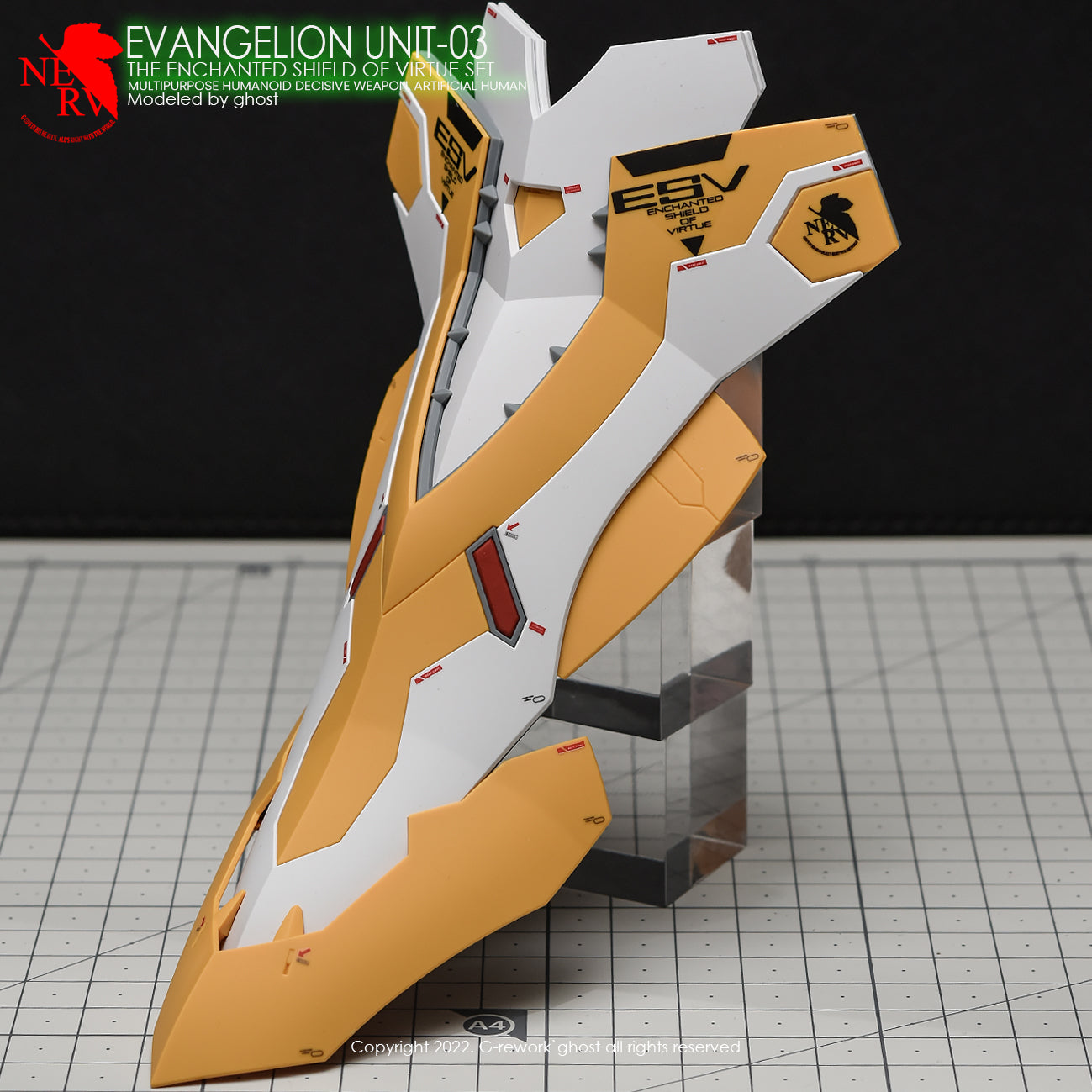 G-REWORK - [RG] EVANGELION 03 SHIELD SET Water Decal