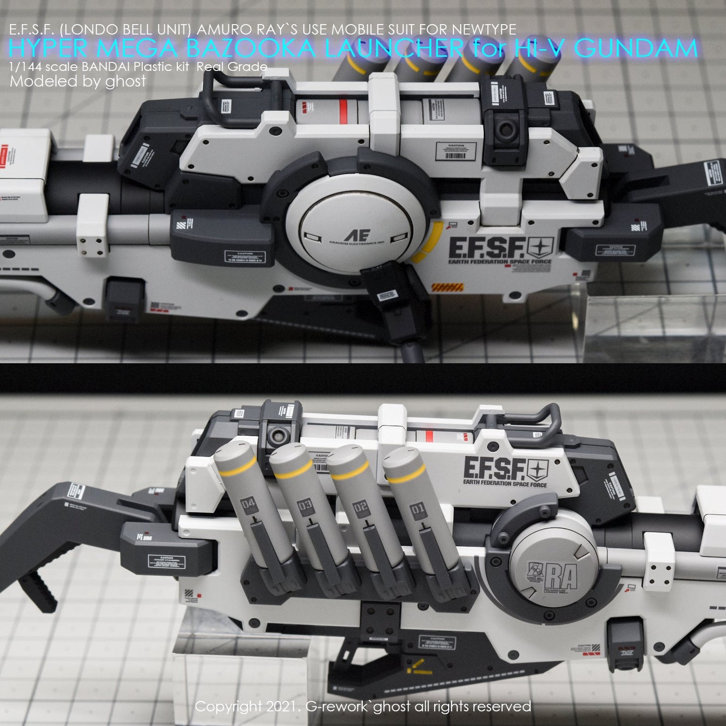 G-REWORK - [RG] HI-V HYPER MEGA BAZOOKA LAUCHER Water Decal