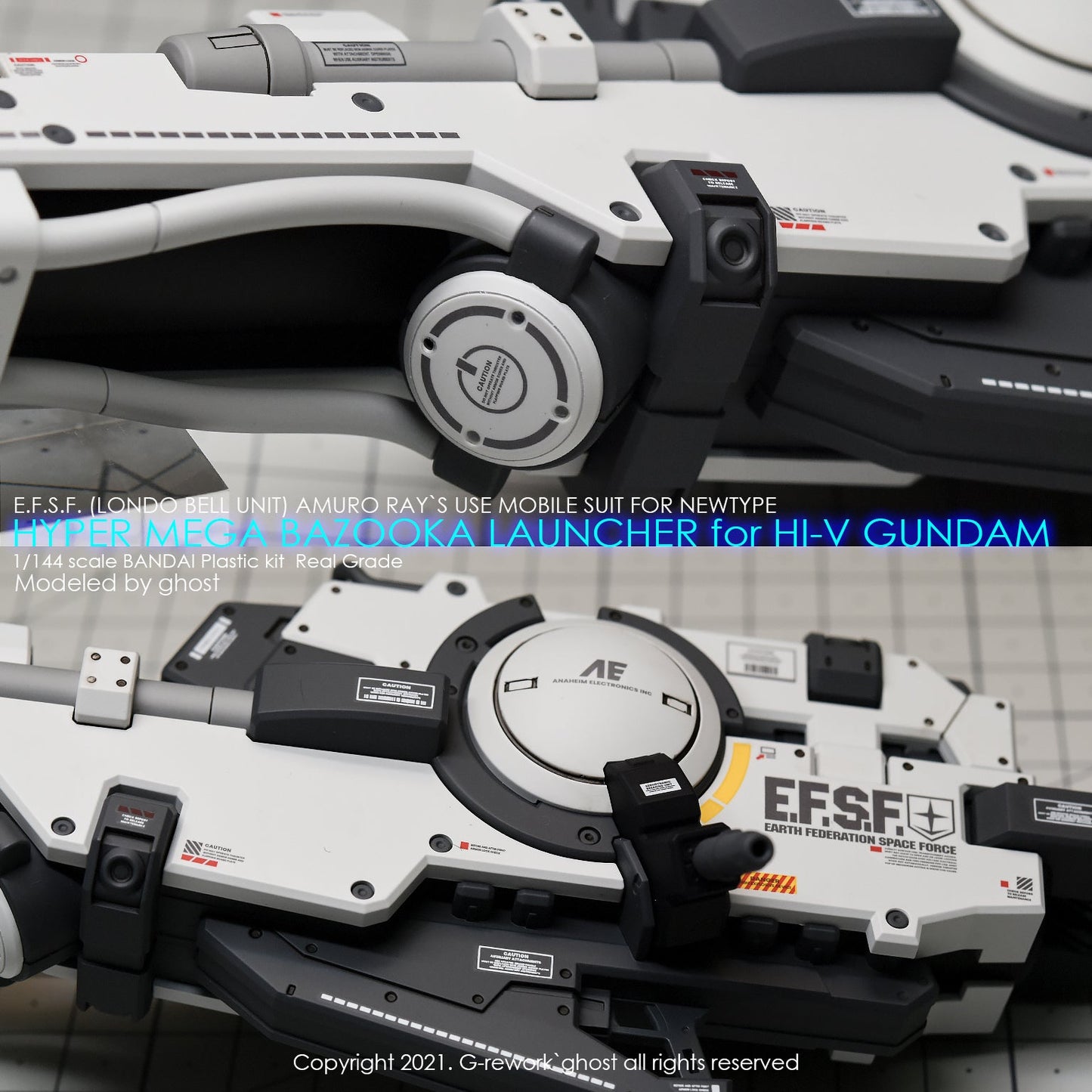 G-REWORK - [RG] HI-V HYPER MEGA BAZOOKA LAUCHER Water Decal