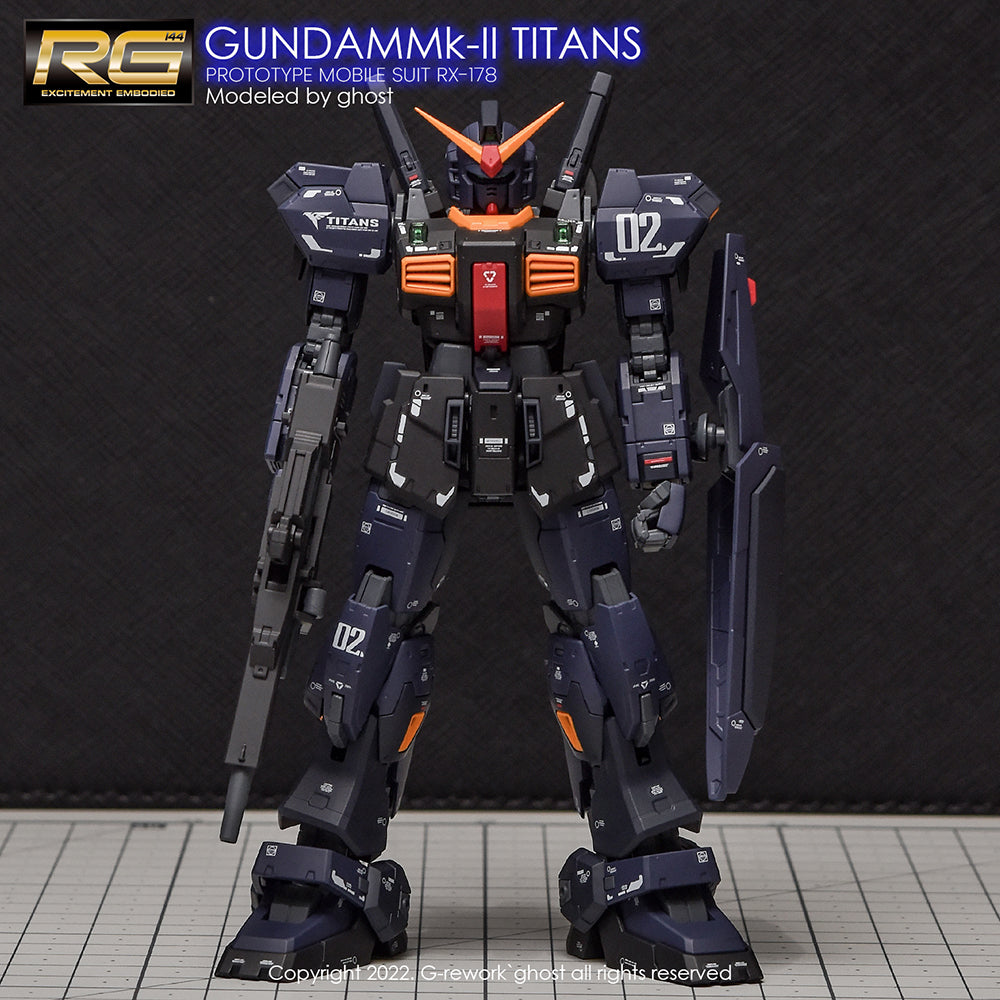 G-REWORK - [RG] RX-178 MK-II GUNDAM [TITANS] Water Decal