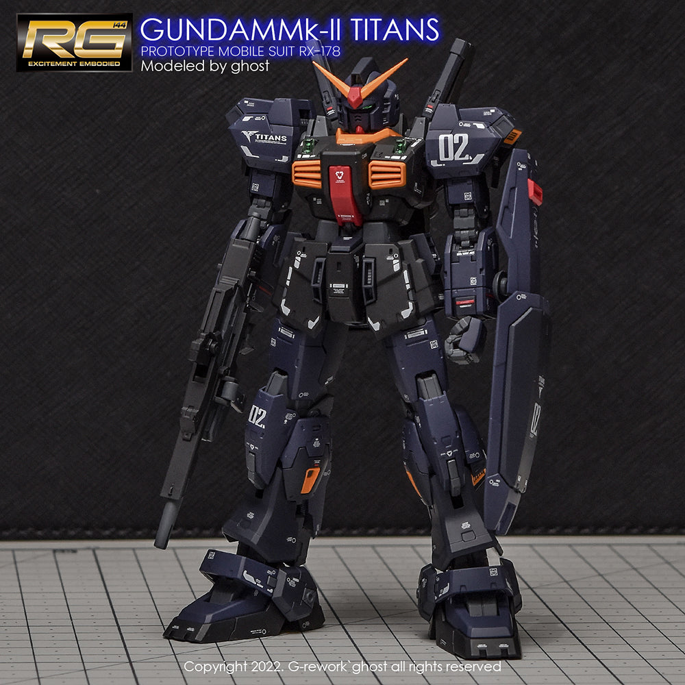 G-REWORK - [RG] RX-178 MK-II GUNDAM [TITANS] Water Decal