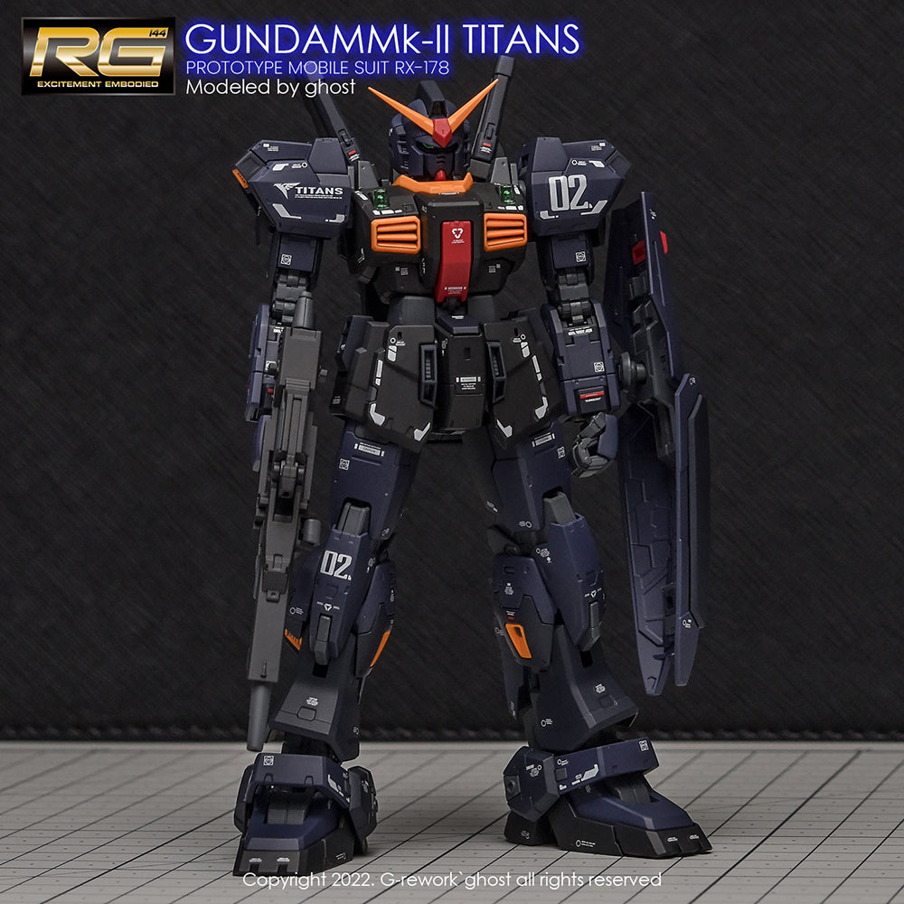G-REWORK - [RG] RX-178 MK-II GUNDAM [TITANS] Water Decal