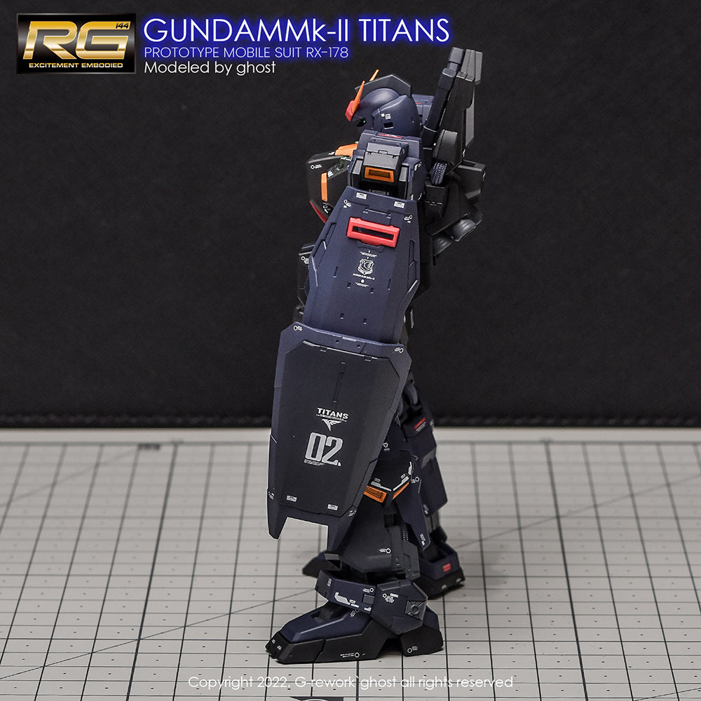 G-REWORK - [RG] RX-178 MK-II GUNDAM [TITANS] Water Decal