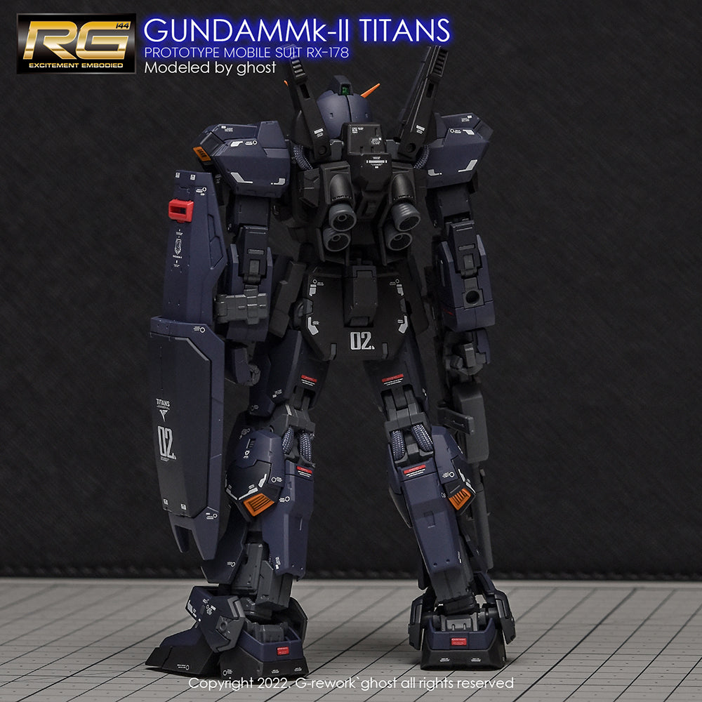 G-REWORK - [RG] RX-178 MK-II GUNDAM [TITANS] Water Decal