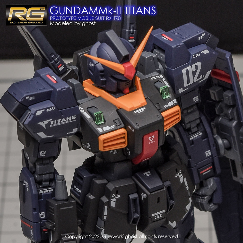 G-REWORK - [RG] RX-178 MK-II GUNDAM [TITANS] Water Decal
