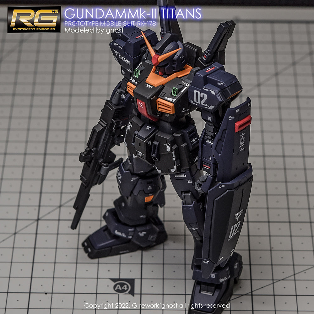 G-REWORK - [RG] RX-178 MK-II GUNDAM [TITANS] Water Decal