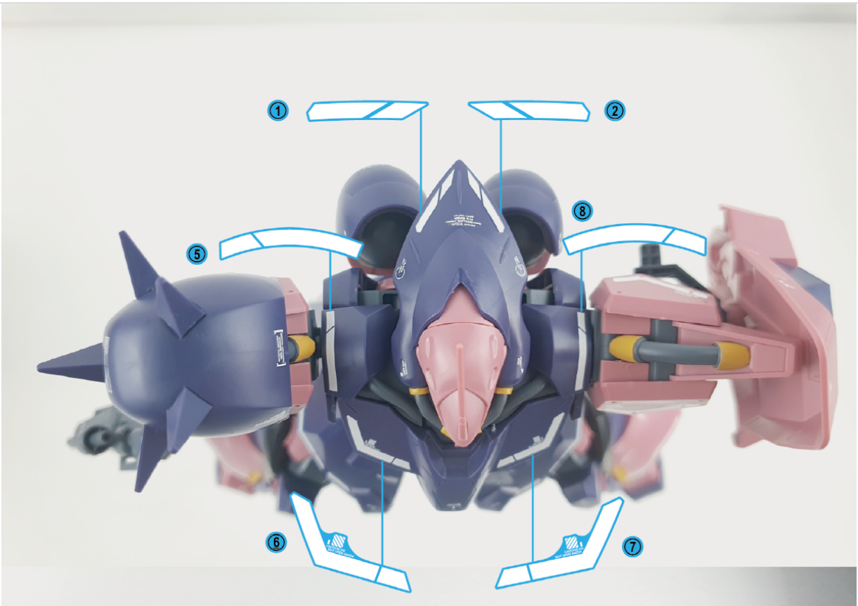 HG MESSER F02 COMMANDER TYPE WATER DECAL