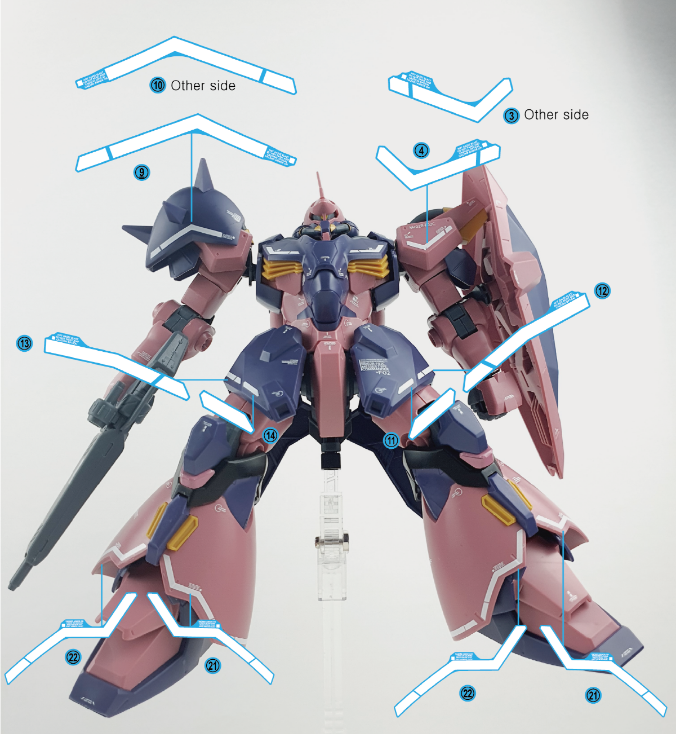HG MESSER F02 COMMANDER TYPE WATER DECAL