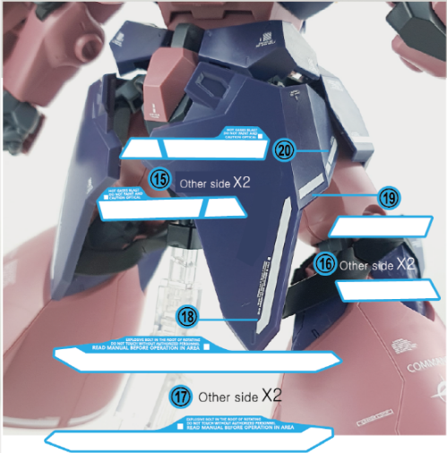 HG MESSER F02 COMMANDER TYPE WATER DECAL