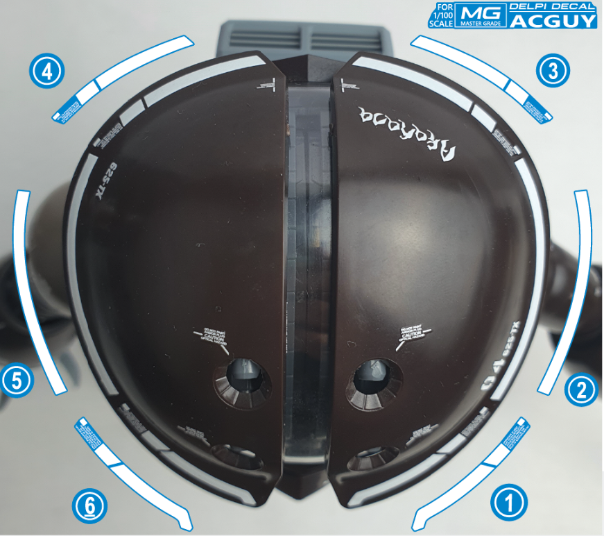 MG ACGUY WATER DECAL