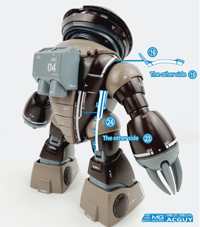 MG ACGUY WATER DECAL