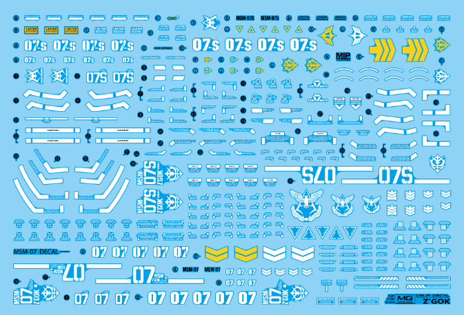MG Z’GOK WATER DECAL