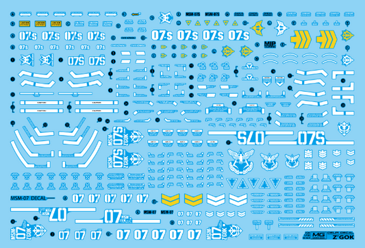MG Z’GOK WATER DECAL