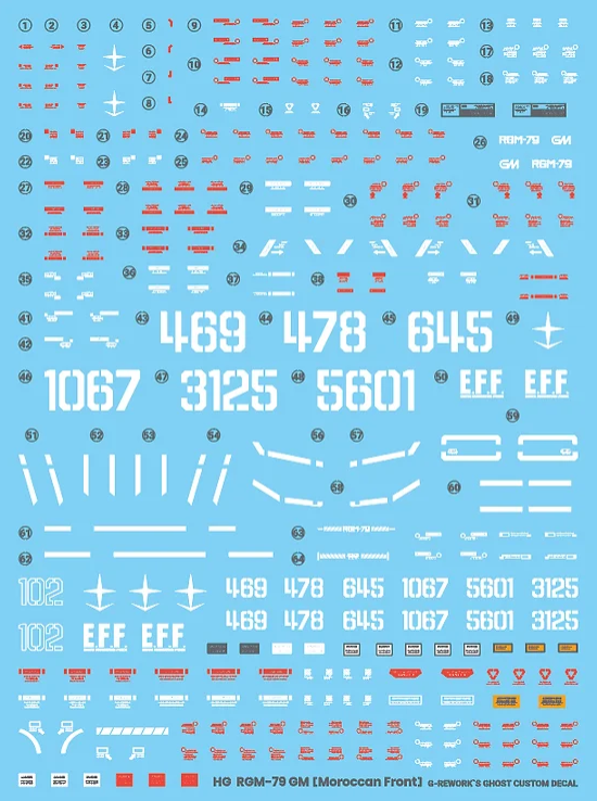 G-REWORK - [HG] RGM-79 GM [Moroccan Front Type]