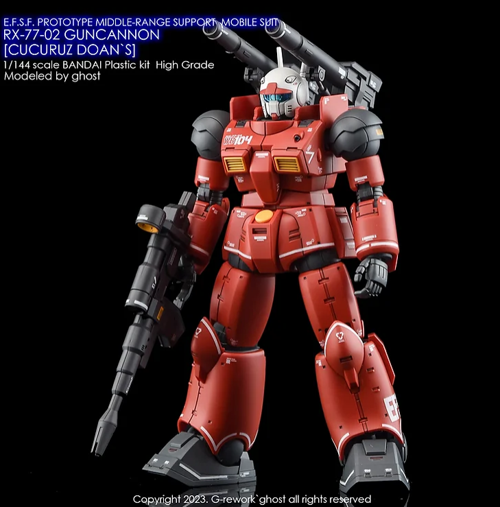 G-REWORK - [HG] RX-77-02 Guncannon [Cucuruz Doan's Island Ver.]