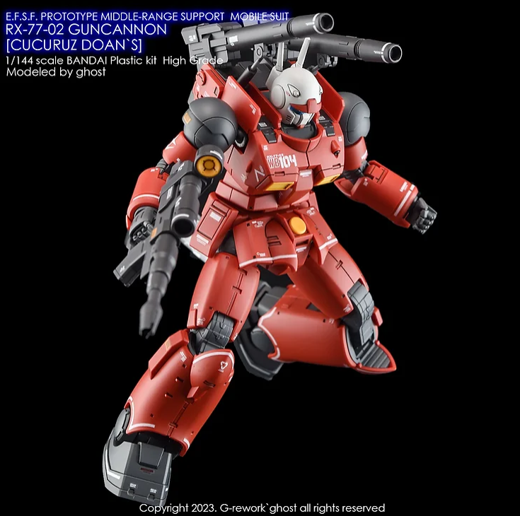 G-REWORK - [HG] RX-77-02 Guncannon [Cucuruz Doan's Island Ver.]