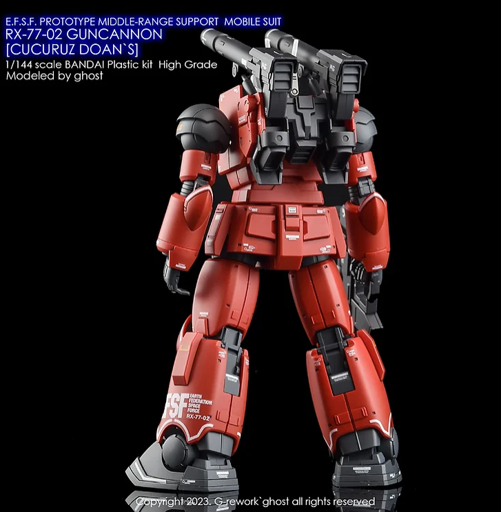 G-REWORK - [HG] RX-77-02 Guncannon [Cucuruz Doan's Island Ver.]