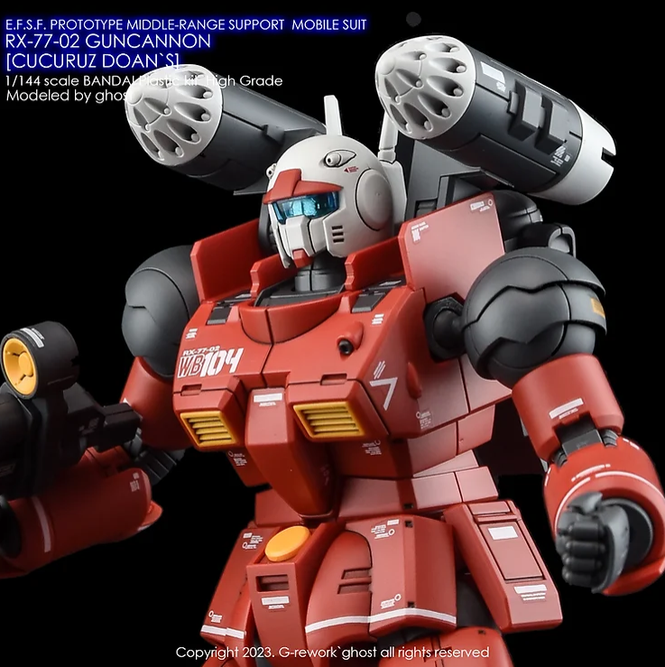 G-REWORK - [HG] RX-77-02 Guncannon [Cucuruz Doan's Island Ver.]