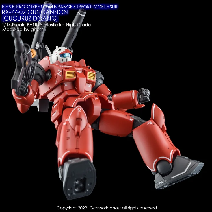 G-REWORK - [HG] RX-77-02 Guncannon [Cucuruz Doan's Island Ver.]