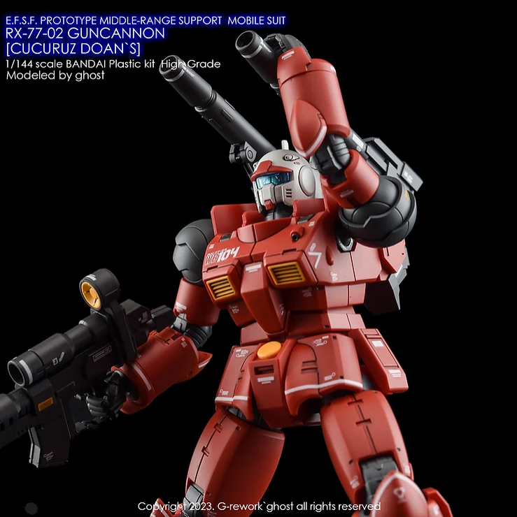 G-REWORK - [HG] RX-77-02 Guncannon [Cucuruz Doan's Island Ver.]