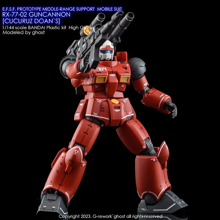 G-REWORK - [HG] RX-77-02 Guncannon [Cucuruz Doan's Island Ver.]