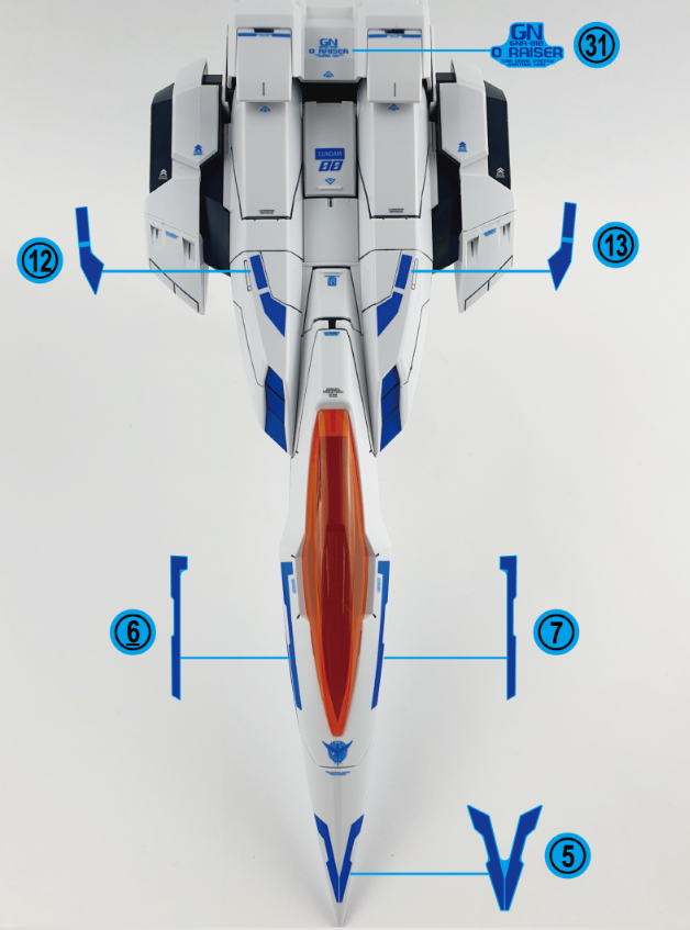 PG OO RAISER (Ver. Delpi) WATER DECAL