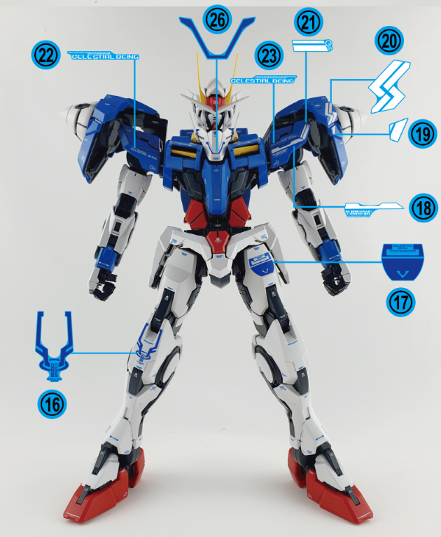 PG OO RAISER (Ver. Delpi) WATER DECAL