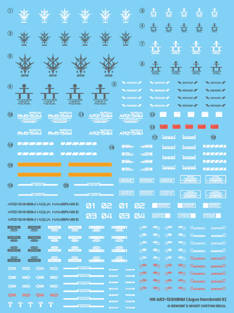 G-Rework - [HG] A.O.Z. Aqua Hambrabi II Water Decal