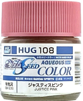 Mr. Hobby Aqueous HUG108 Gundam SEED Justice Pink Semi-Gloss 10ml