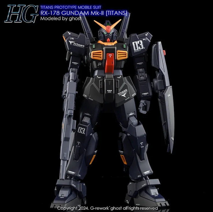 G-REWORK - [HG] RX-178 Gundam Mk-II [Titans] Water Decal