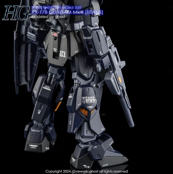 G-REWORK - [HG] RX-178 Gundam Mk-II [Titans] Water Decal