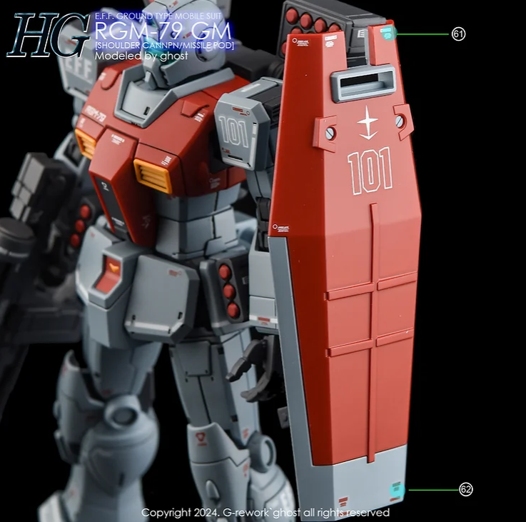 G-REWORK - [HG] RGM-79 GM [Missile Pod] Water Decal