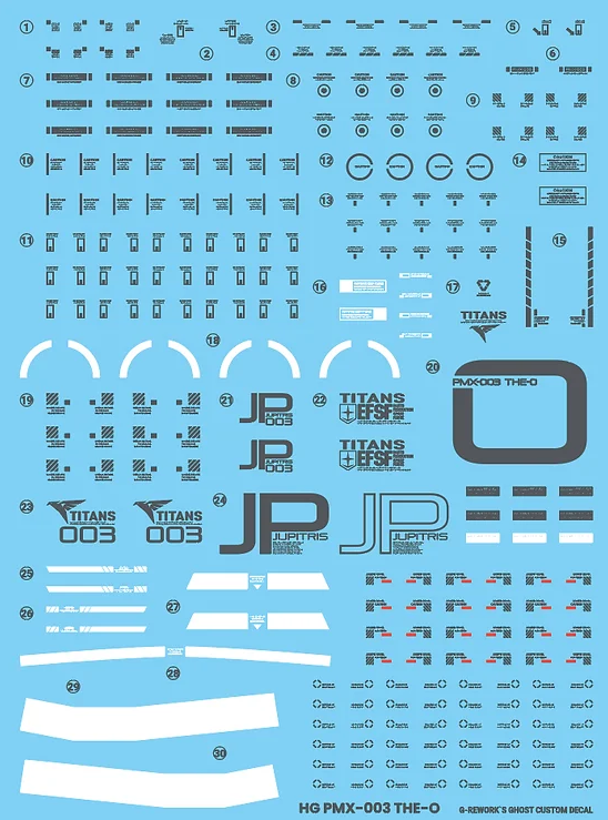 G-REWORK - [HG] PMX-003 The-O Water Decal