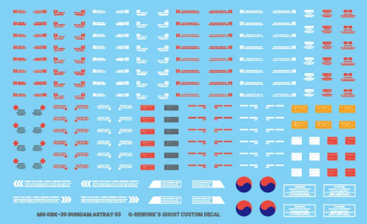G-REWORK - [MG] GBK-20 Gundam Astray [20th Anniversary Korea Ver].