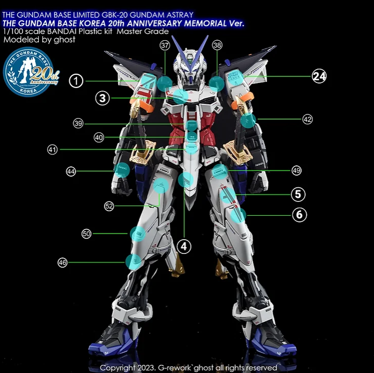 G-REWORK - [MG] GBK-20 Gundam Astray [20th Anniversary Korea Ver].