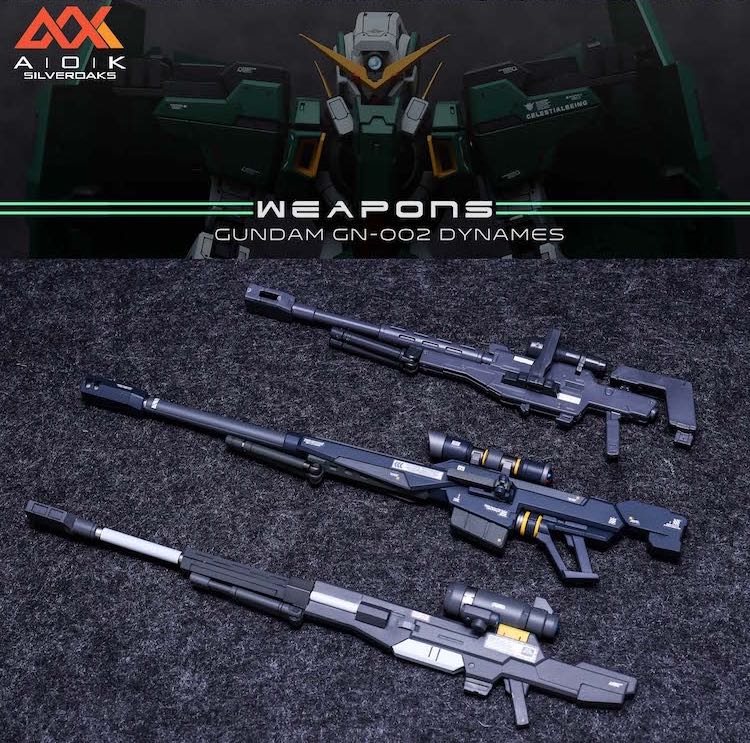 AOK MG Gundam Dynames Resin Conversion Kit with Weapons/Styling Hands Expansion Pack
