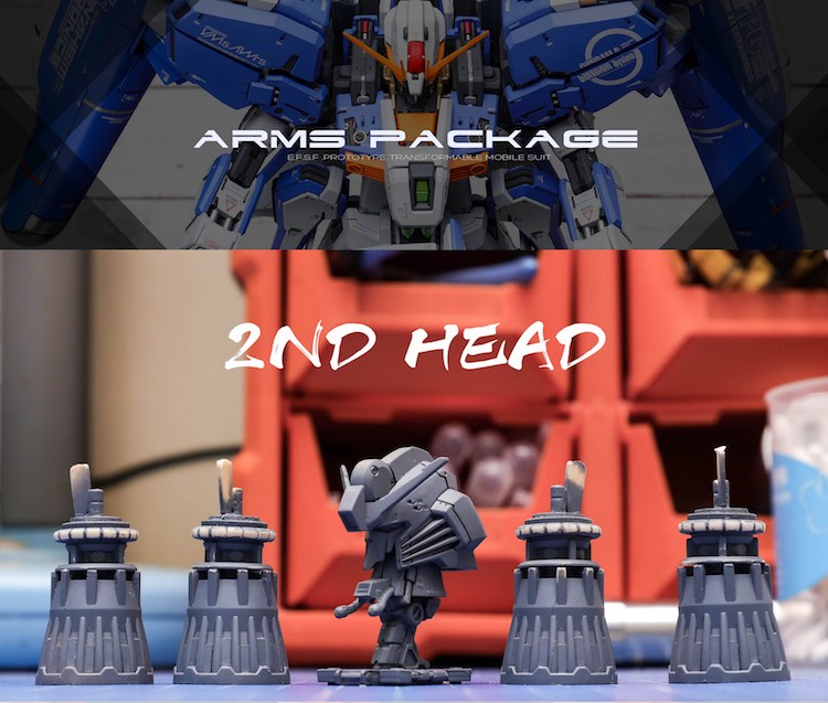 AOK #02 MG EX-S Gundam Resin Conversion Kit with Weapon Expansion Pack