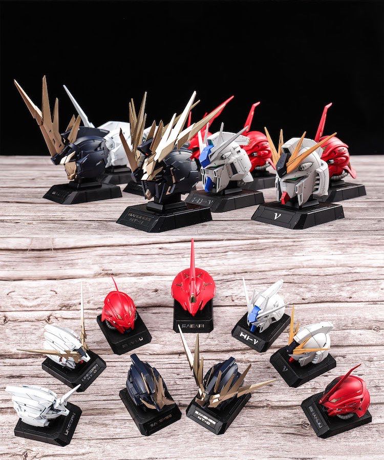 AOK 1/35 banshee Unicorn and Destroy Mode Headbusts Full Resin Kit Combo [INCLUDE LED]