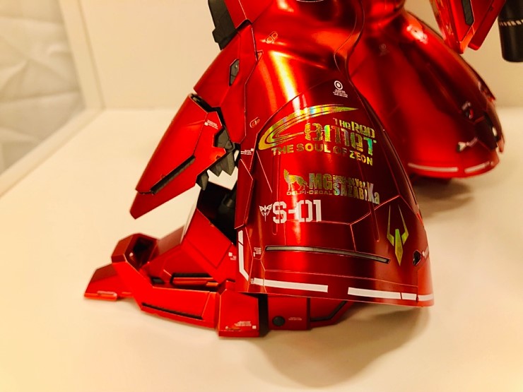MG SAZABI WHITE & Gold part HOLO WATER DECAL
