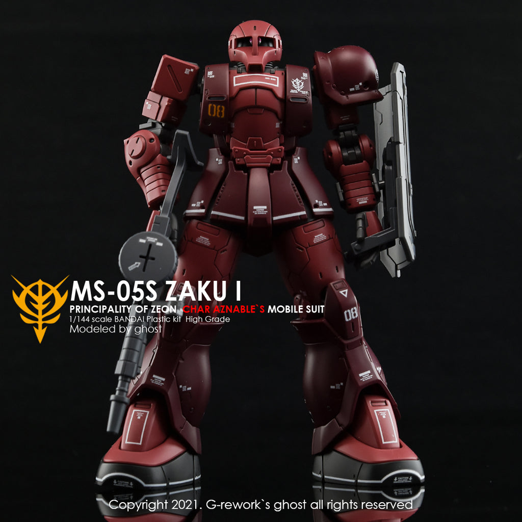 G-REWORK - [HG] ORIGIN MS-05 ZAKUI (CHAR AZNABLE) Water Decal