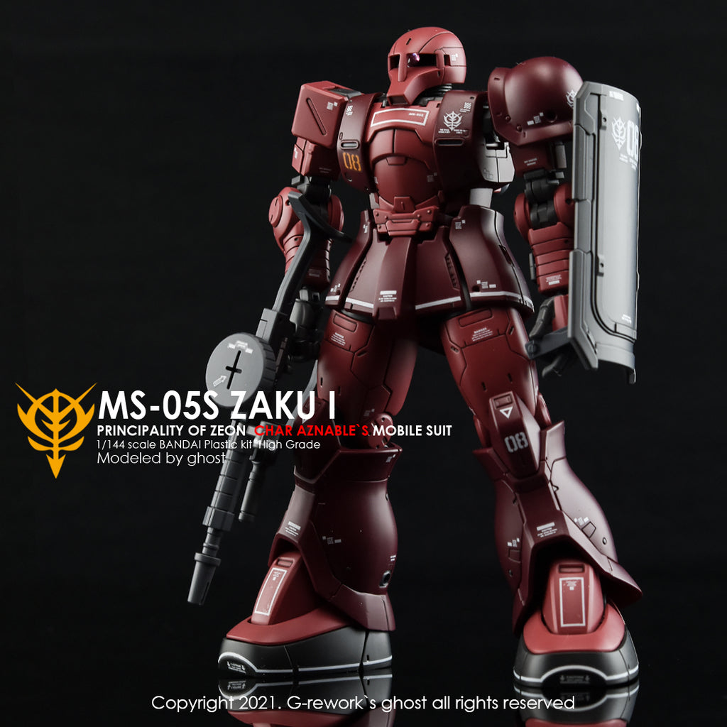 G-REWORK - [HG] ORIGIN MS-05 ZAKUI (CHAR AZNABLE) Water Decal