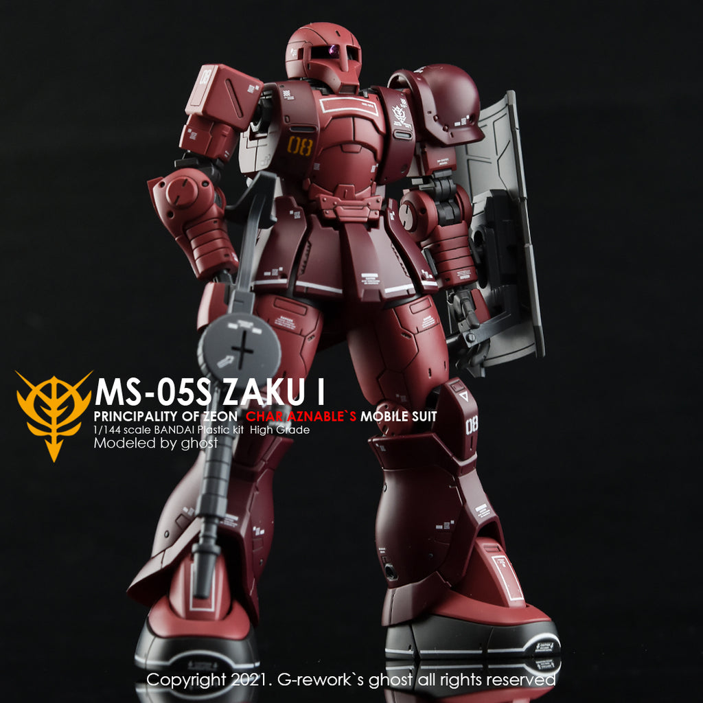 G-REWORK - [HG] ORIGIN MS-05 ZAKUI (CHAR AZNABLE) Water Decal