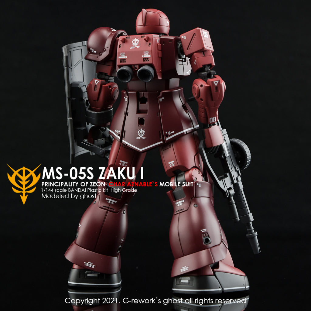 G-REWORK - [HG] ORIGIN MS-05 ZAKUI (CHAR AZNABLE) Water Decal