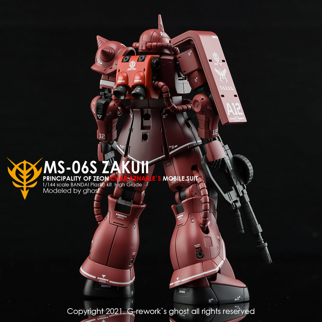 G-REWORK - [HG] ORIGIN MS-06S ZAKUII (CHAR AZNABLE) Water Decal