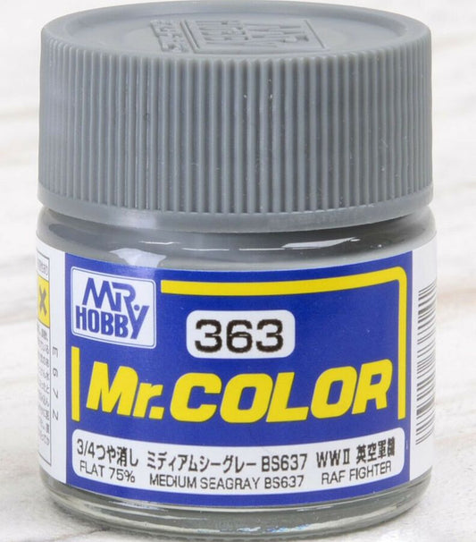 C363 Medium Sea Gray (BS637), GSI Mr. Color