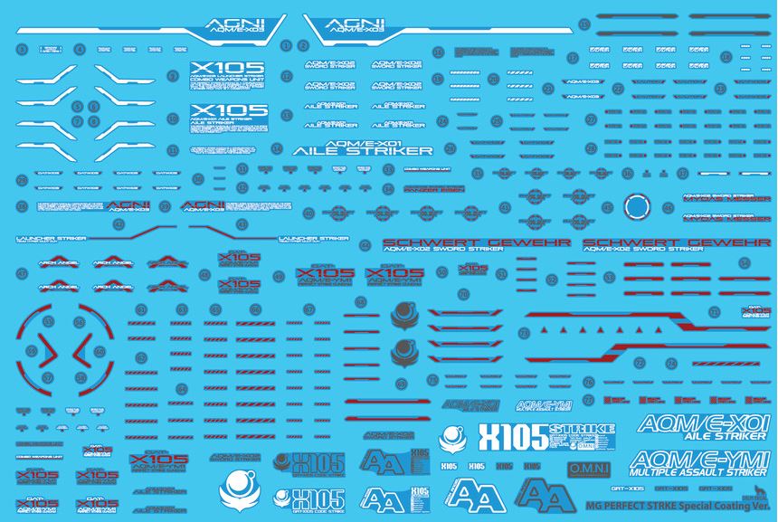 MG PERFECT STRIKE HOLO WATER DECAL